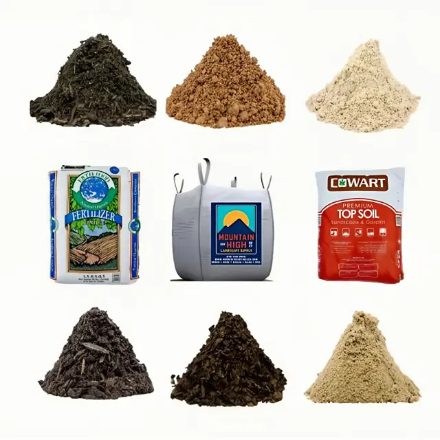 Soil, sand, and dirt