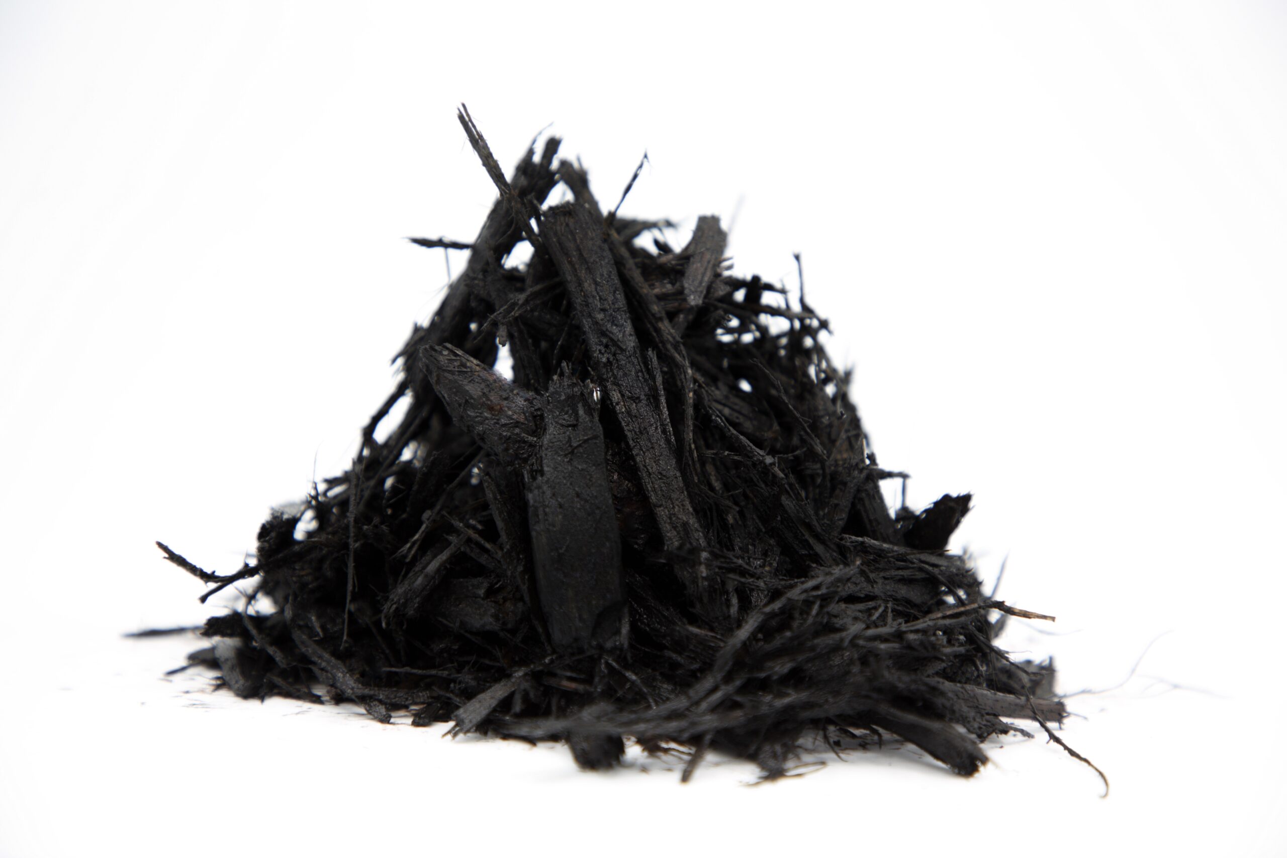 Dyed black mulch for bold landscape contrast in Atlanta