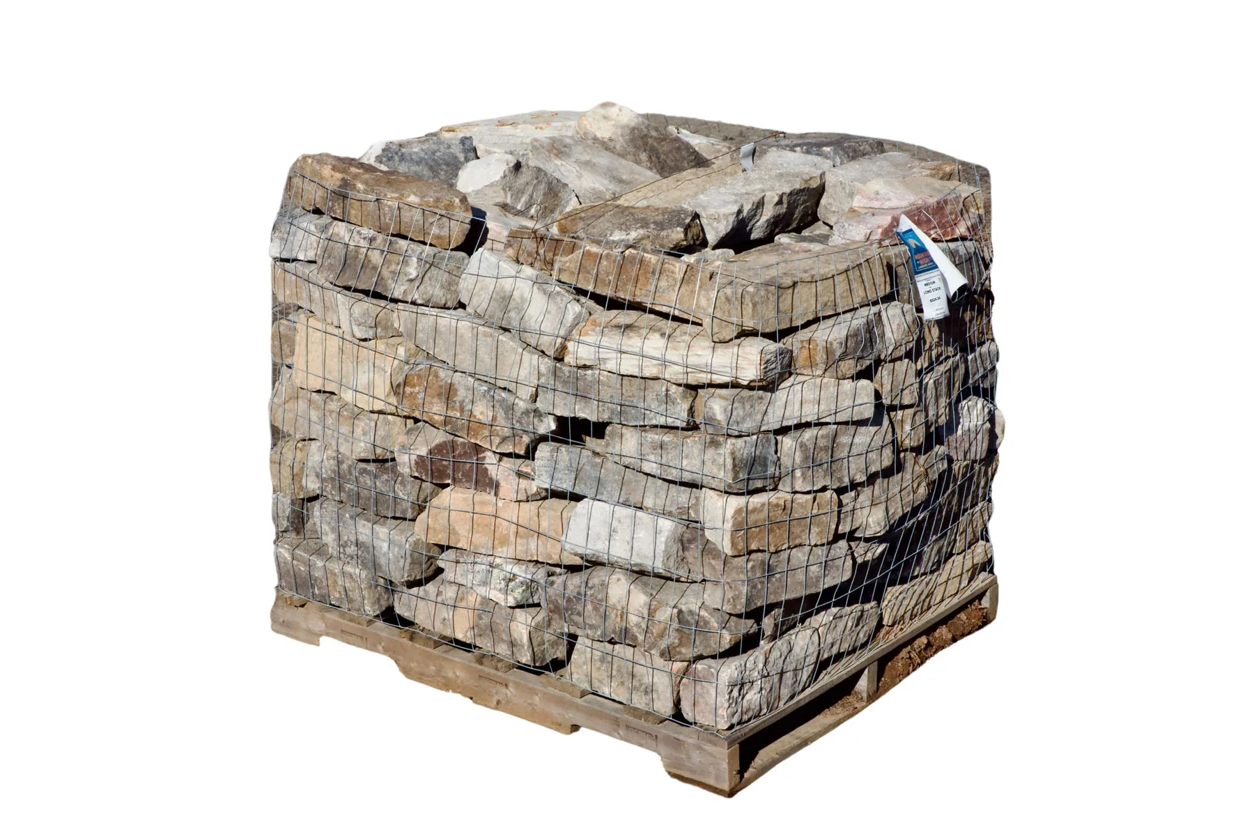 Medium long stack fieldstone for walls and garden edging in Atlanta