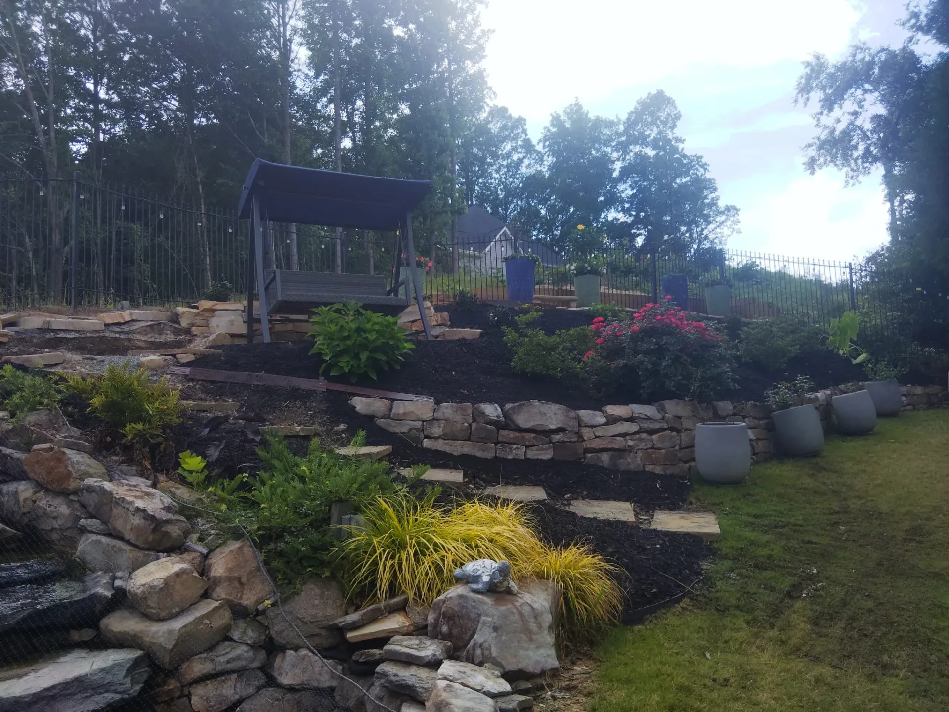 mulch installed in Roswell, GA