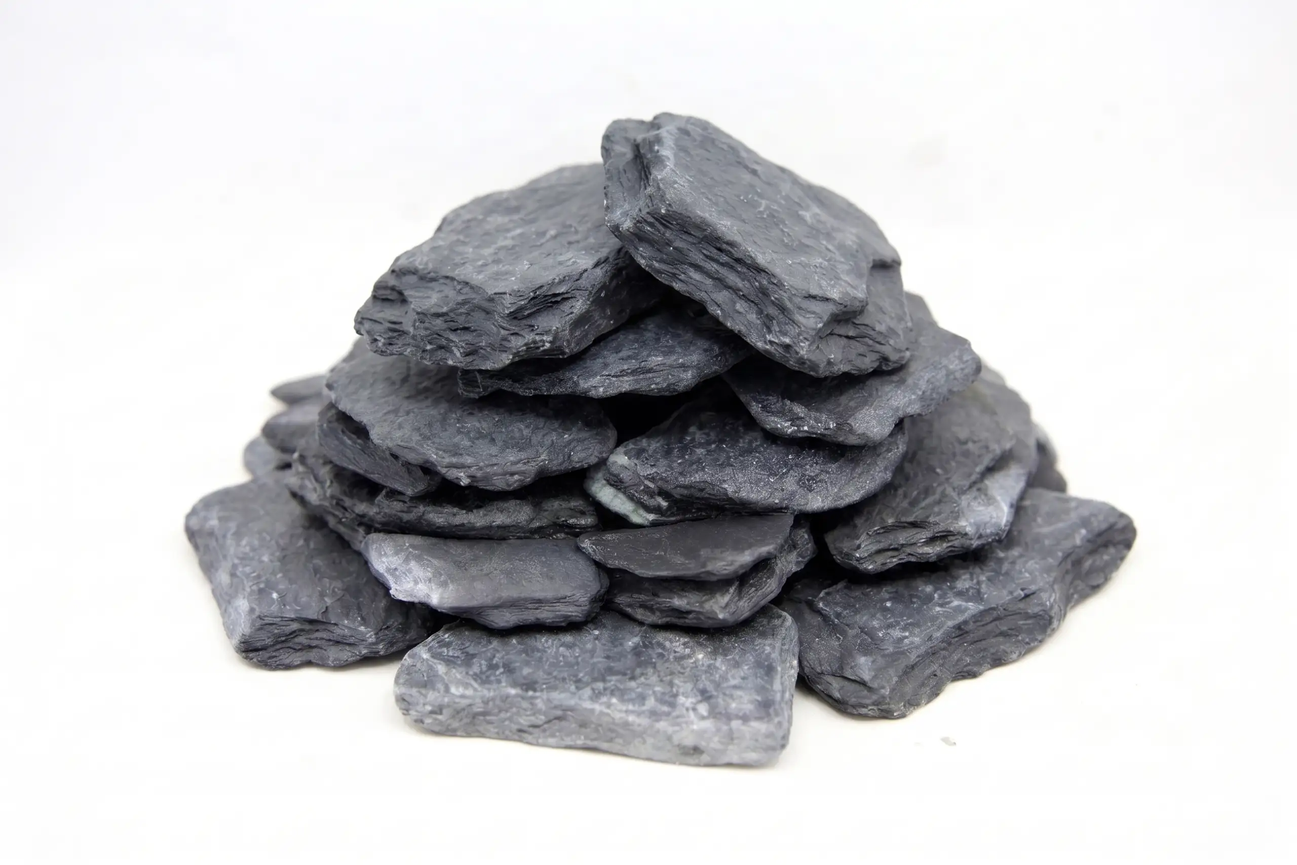 Jumbo slate chips 2 to 4 inch decorative ground cover for landscaping in Atlanta