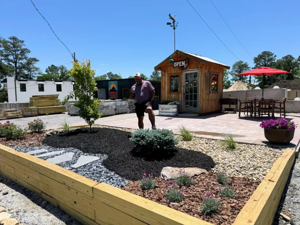 Mountain High Landscape Supply yard with bulk mulch, rock, and gravel in Metro Atlanta